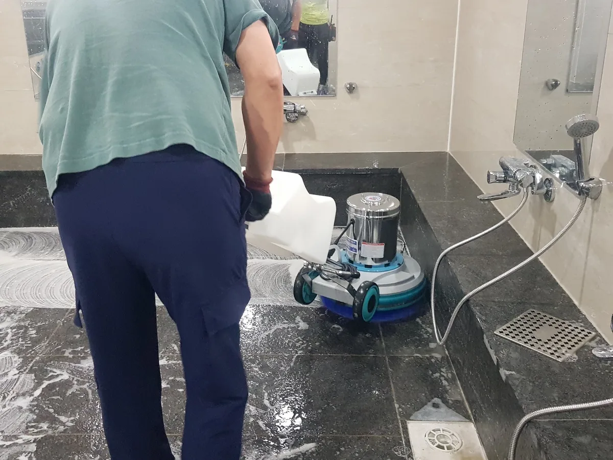 양주시 마전동 찜질방 수전·샤워기 건식 사우나 위생청소 사례 - 행진크린