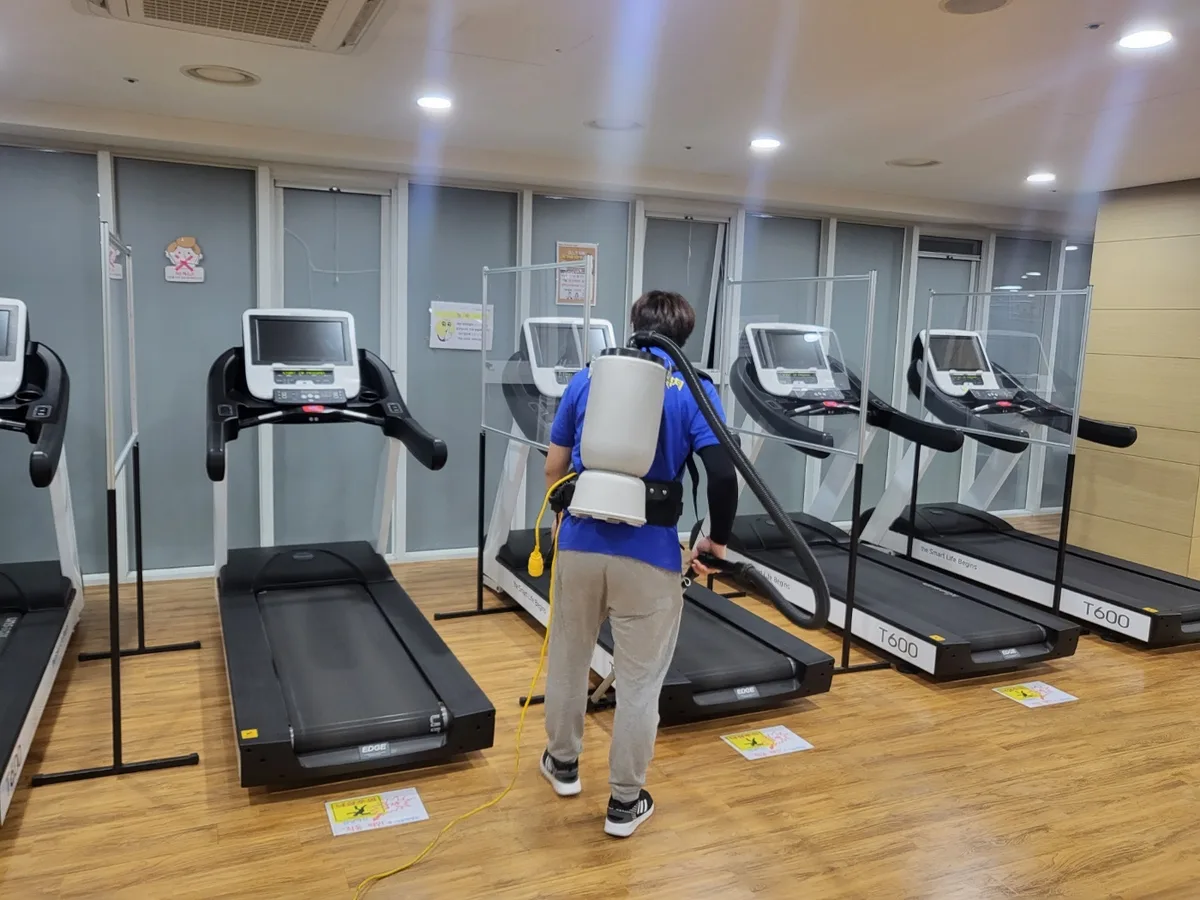 파주시 장단면 헬스장 탕비실 직원 휴게공간 위생청소 사례 - 행진크린